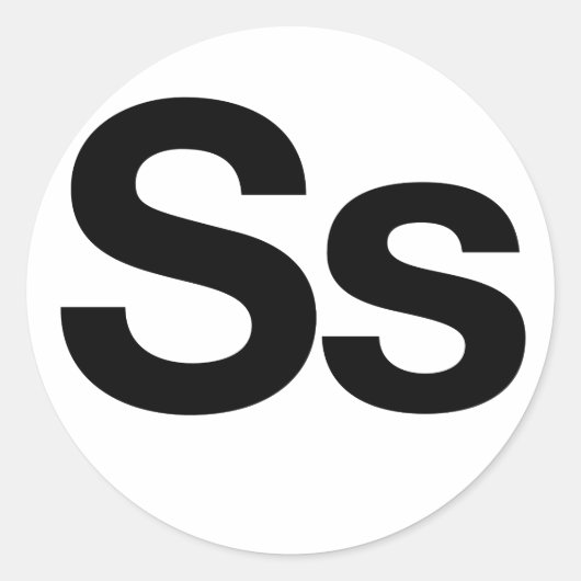 Helvetica Ss Runder Aufkleber (Vorderseite)