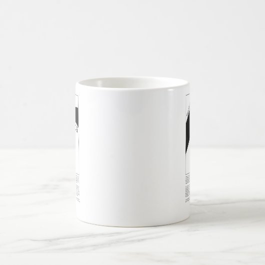 Helvetica Typography | Demo Design Kaffeetasse (Mittel)