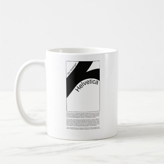 Helvetica Typography | Demo Design  Kaffeetasse (Links)