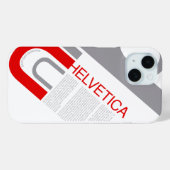 Helvetica Typography | Design Case-Mate iPhone Hülle (Rückseite (Horizontal))