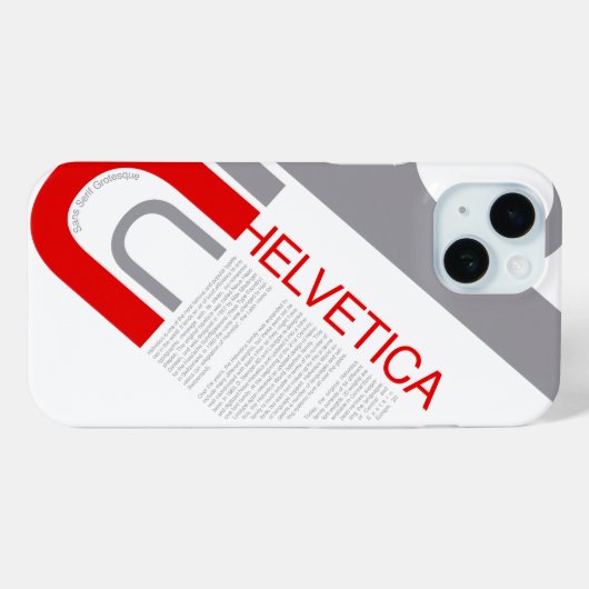 Helvetica Typography | Design Case-Mate iPhone Hülle (Rückseite (Horizontal))