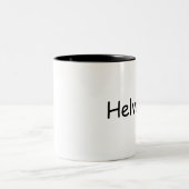 HelveticaComic ohne kleines Zweifarbige Tasse (Mittel)