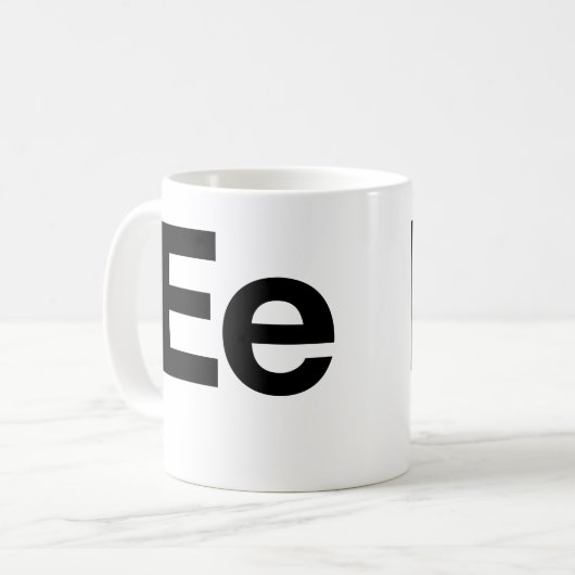 Helveticaee Kaffeetasse (Vorderseite Links)