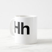 HelveticaHh Kaffeetasse (Vorderseite Links)