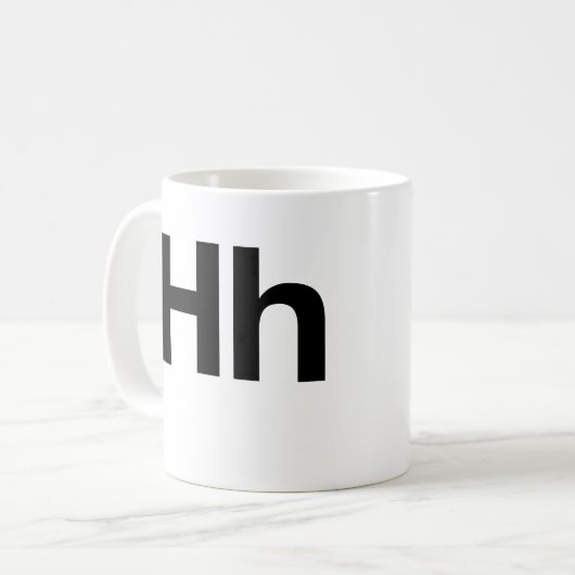 HelveticaHh Kaffeetasse (Vorderseite Links)