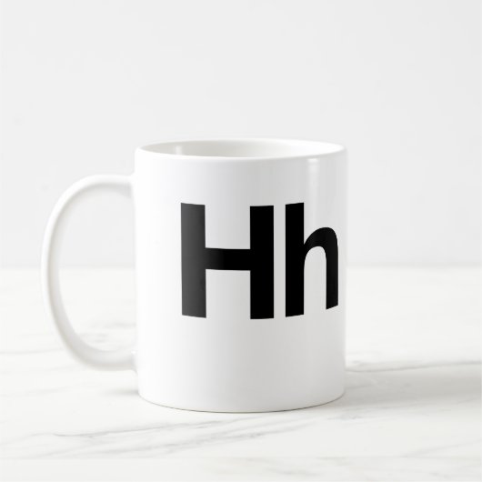 HelveticaHh Kaffeetasse (Links)