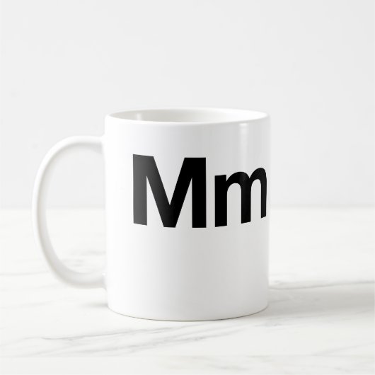 Helveticamillimeter Kaffeetasse (Links)