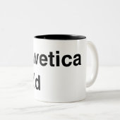 Helveticamutiges Zweifarbige Tasse (VorderseiteRechts)