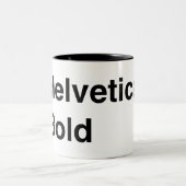 Helveticamutiges Zweifarbige Tasse (Mittel)