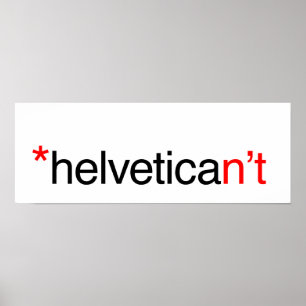 helvetican nicht poster