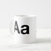 HelveticaOm Kaffeetasse (Vorderseite Links)