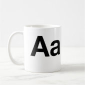 HelveticaOm Kaffeetasse (Links)