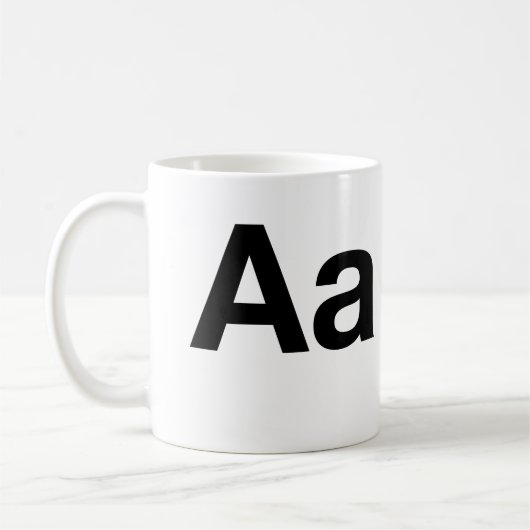 HelveticaOm Kaffeetasse (Links)