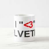 HELVETICATasse I "<3" Kaffeetasse (Mittel)