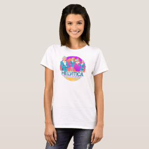 "HELVITICA" (buchstabiert wie ausgeprägtes) DURCH T-Shirt