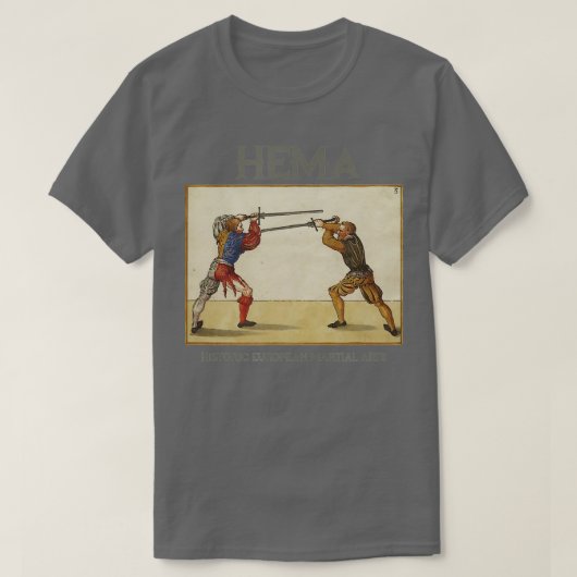 HEMA Fencing Longsword T-Shirt (Design vorne)