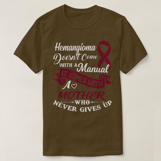 Hemangioma Shirt eine Mutter, die Burgu nie aufgib (Design vorne)