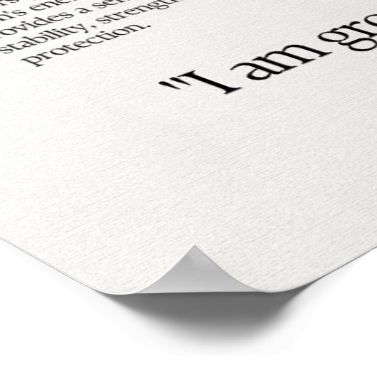 Hematite Gem Crystal Meaning Card Poster (Ecke)