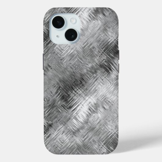 Hematite Gray Scribbled Texture Case-Mate iPhone Hülle (Rückseite)
