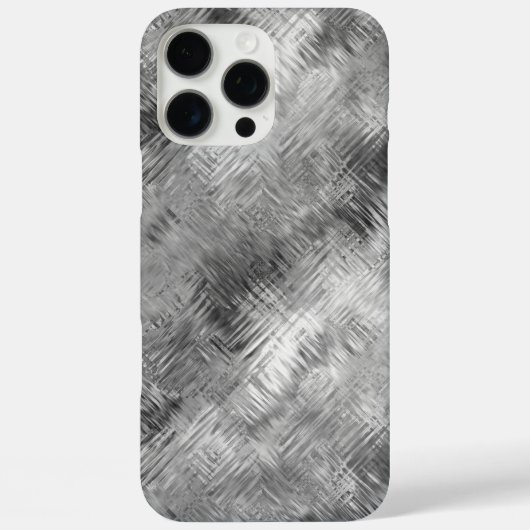 Hematite Gray Scribbled Texture Case-Mate iPhone Hülle (Rückseite)