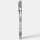 Hematite Gray Scribbled Texture Case-Mate iPhone Hülle (Rückseite / Links)