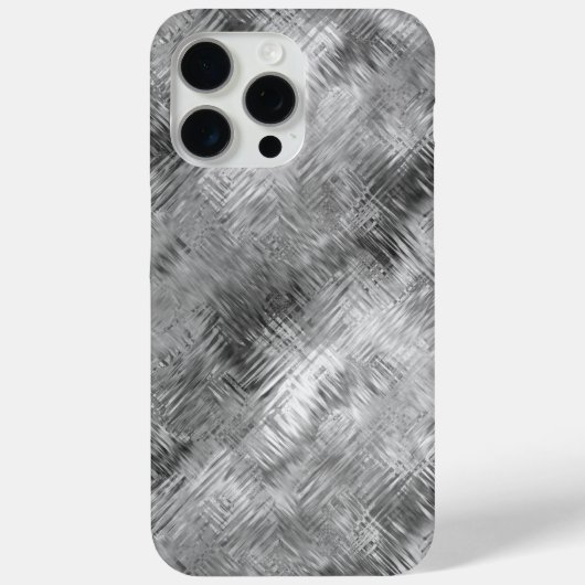 Hematite Gray Scribbled Texture Case-Mate iPhone Hülle (Rückseite)