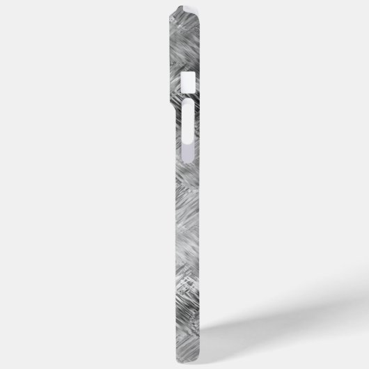 Hematite Gray Scribbled Texture Case-Mate iPhone Hülle (Rückseite / Links)