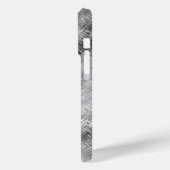 Hematite Gray Scribbled Texture Case-Mate iPhone Hülle (Rückseite / Links)