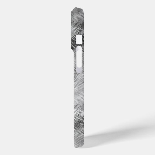 Hematite Gray Scribbled Texture Case-Mate iPhone Hülle (Rückseite / Links)