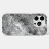 Hematite Gray Scribbled Texture Case-Mate iPhone Hülle (Rückseite (Horizontal))