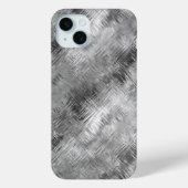 Hematite Gray Scribbled Texture Case-Mate iPhone Hülle (Rückseite)