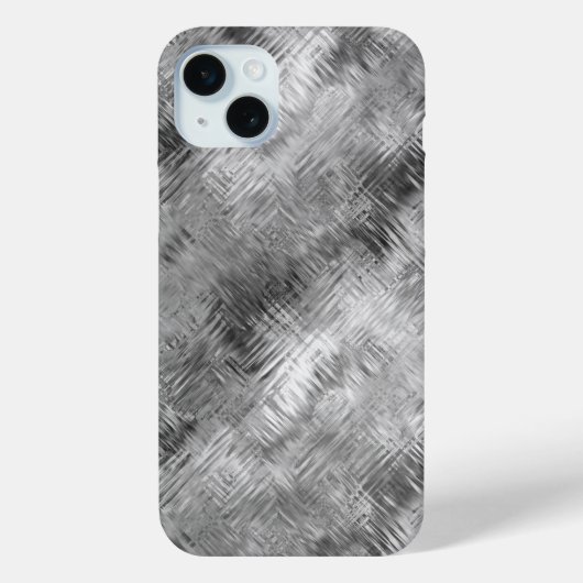 Hematite Gray Scribbled Texture Case-Mate iPhone Hülle (Rückseite)