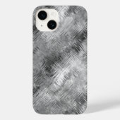 Hematite Gray Scribbled Texture Case-Mate iPhone Hülle (Rückseite)