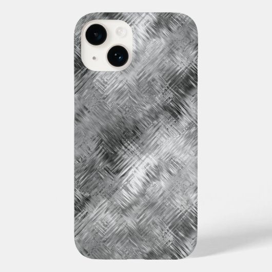 Hematite Gray Scribbled Texture Case-Mate iPhone Hülle (Rückseite)
