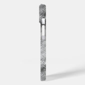 Hematite Gray Scribbled Texture Case-Mate iPhone Hülle (Rückseite / Links)