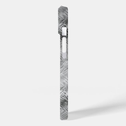 Hematite Gray Scribbled Texture Case-Mate iPhone Hülle (Rückseite / Links)