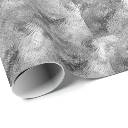 Hematite Gray Scribbled Texture Geschenkpapier (Rolleneckpunkt)