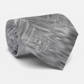 Hematite Gray Scribbled Texture Krawatte (Gerollt)