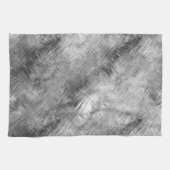 Hematite Gray Scribbled Texture Küchentuch (Horizontal)