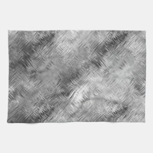 Hematite Gray Scribbled Texture Küchentuch
