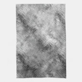 Hematite Gray Scribbled Texture Küchentuch (Vertikal)