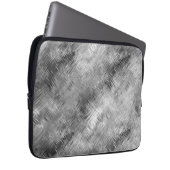 Hematite Gray Scribbled Texture Laptopschutzhülle (Vorne Rechts)