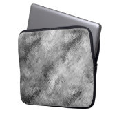 Hematite Gray Scribbled Texture Laptopschutzhülle (Vorderseite Links)