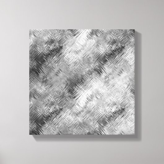 Hematite Gray Scribbled Texture Leinwanddruck (Vorderseite)