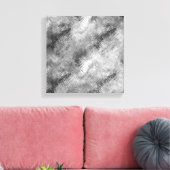 Hematite Gray Scribbled Texture Leinwanddruck (Insitu (Wohnzimmer))