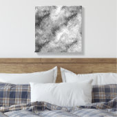 Hematite Gray Scribbled Texture Leinwanddruck (Insitu (Schlafzimmer))