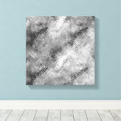 Hematite Gray Scribbled Texture Leinwanddruck (Insitu (Holzboden))