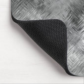 Hematite Gray Scribbled Texture Mousepad (Ecke)