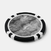 Hematite Gray Scribbled Texture Pokerchips (Einzeln)
