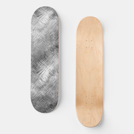 Hematite Gray Scribbled Texture Skateboard (Vorderseite)